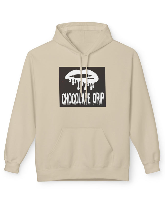 Chocolate Drip Hoodie — Retro Dripping Lip Graphic Sweatshirt