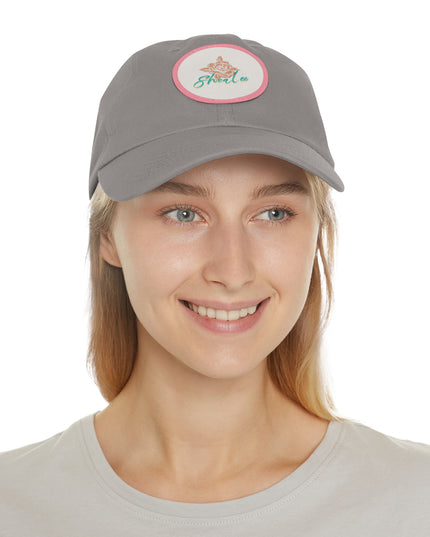 Stylish Dad Hat with Leather Rose Patch - Perfect Gift for Men & Women