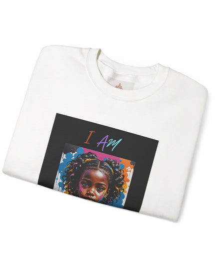 'Little Black Girl i am enough Crewneck Sweatshirt