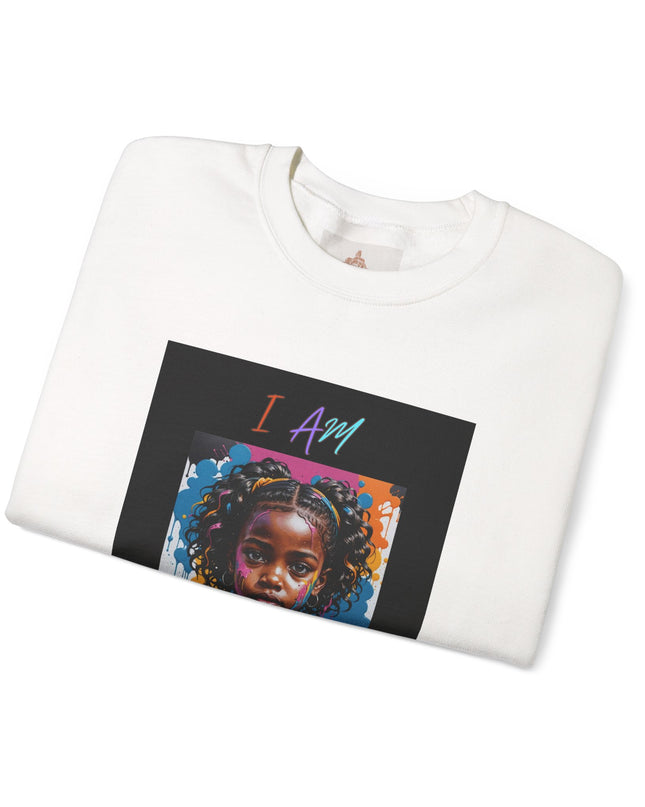 'Little Black Girl i am enough Crewneck Sweatshirt
