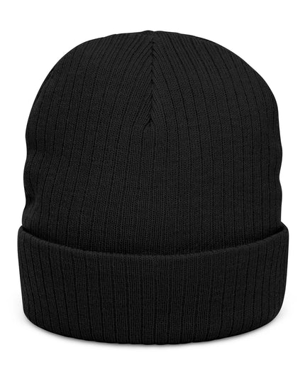 Chocolate Drip Ribbed Knit Beanie
