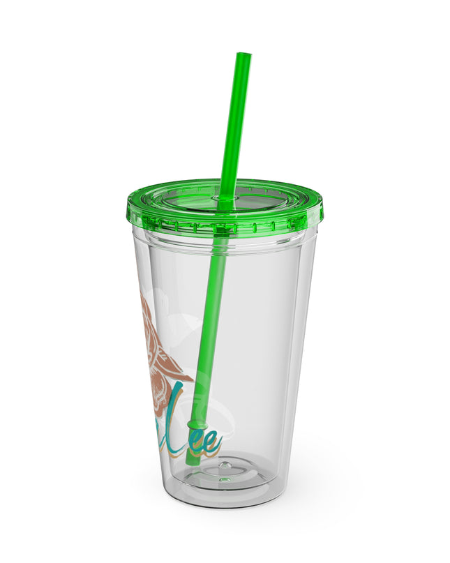 SheaLeeTumbler with Straw- Customizeable