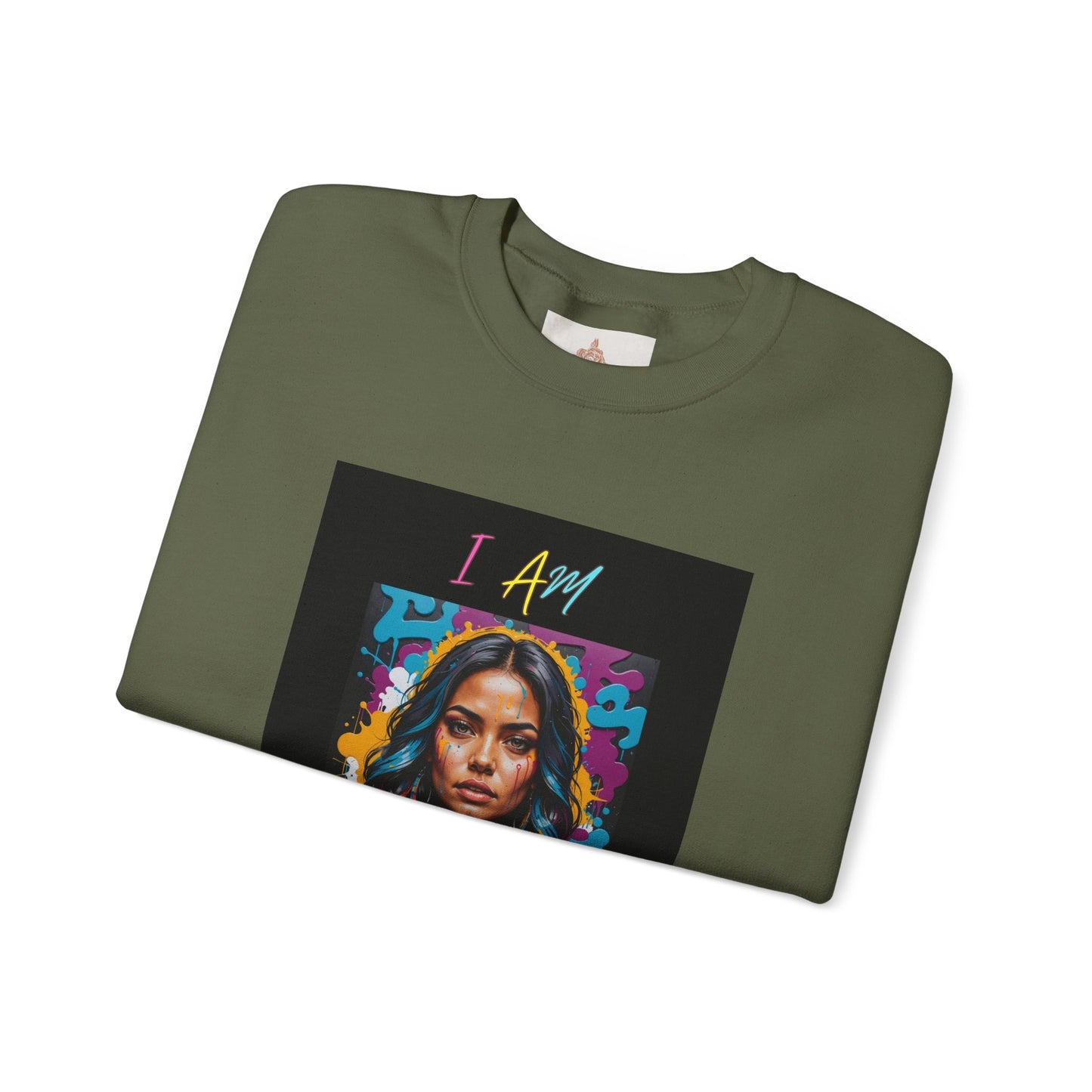"Mi hermosa reina" 'I Am Enough' -Unisex Crewneck Sweatshirt