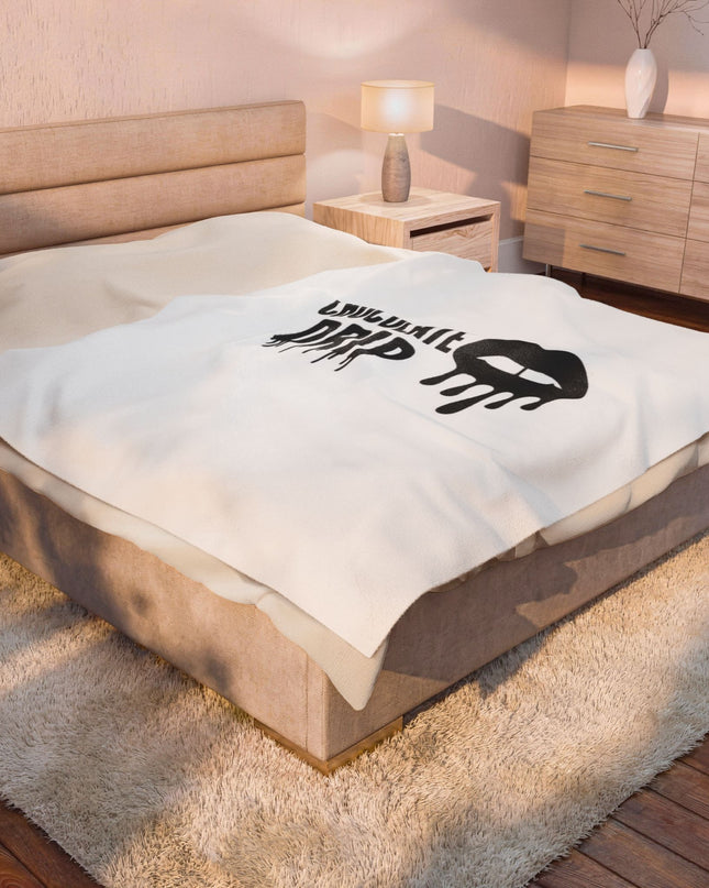 Chocolate Drip Velveteen Plush Blanket/Throw