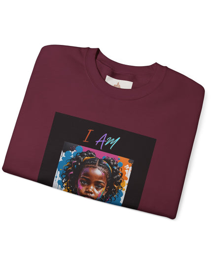 'Little Black Girl i am enough Crewneck Sweatshirt