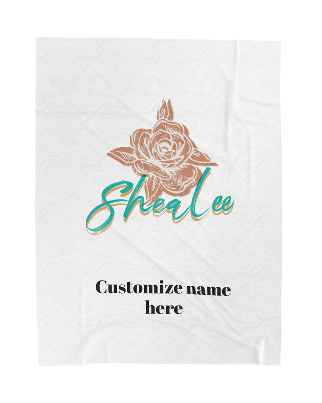 Personalized Velveteen Plush Blanket