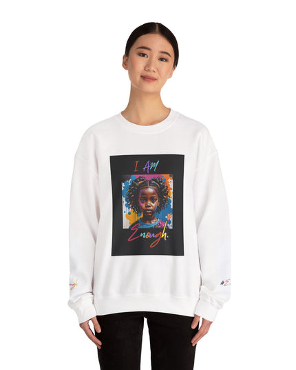 'Little Black Girl i am enough Crewneck Sweatshirt