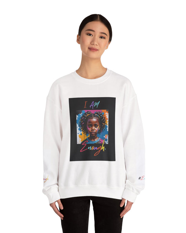 'Little Black Girl i am enough Crewneck Sweatshirt