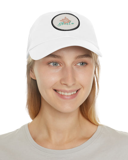 Stylish Dad Hat with Leather Rose Patch - Perfect Gift for Men & Women