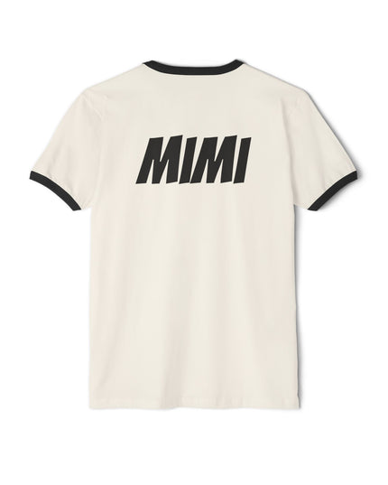 Ringer T-Shirt — “Pick Me! I’m Ready to Win Big!” Vintage Lottery Game Tee (Back 'MIMI')