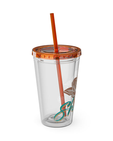 SheaLeeTumbler with Straw- Customizeable