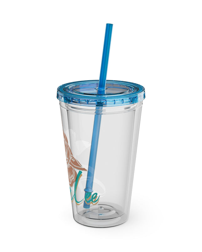 SheaLeeTumbler with Straw- Customizeable
