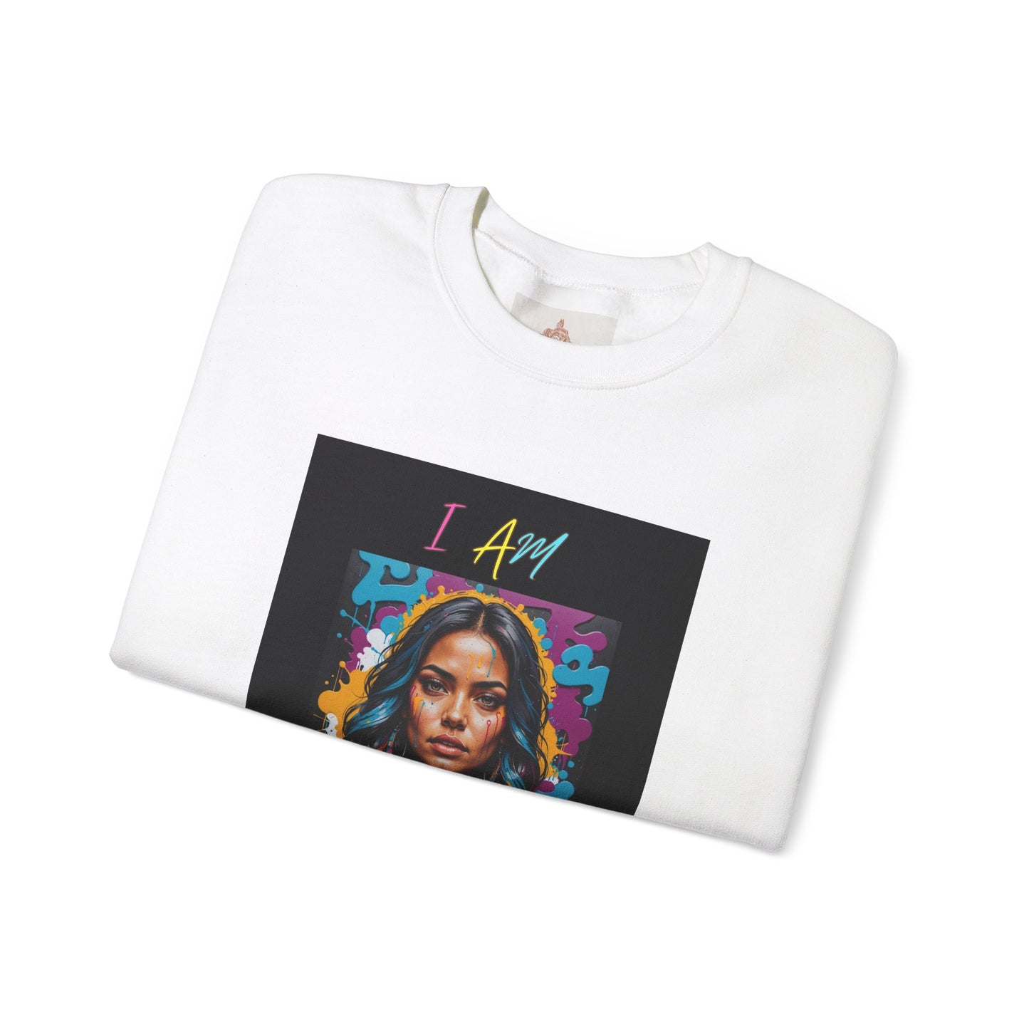 "Mi hermosa reina" 'I Am Enough' -Unisex Crewneck Sweatshirt