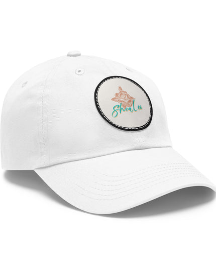 Stylish Dad Hat with Leather Rose Patch - Perfect Gift for Men & Women