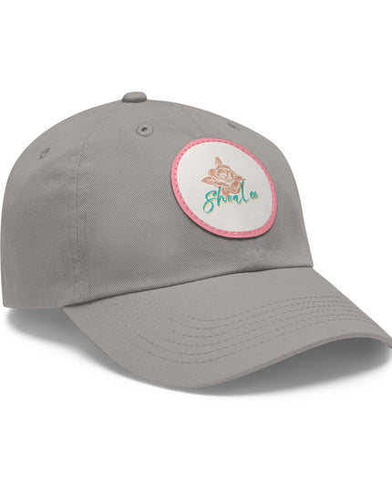 Stylish Dad Hat with Leather Rose Patch - Perfect Gift for Men & Women