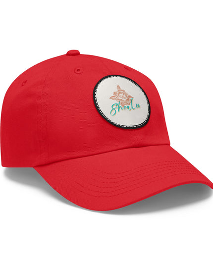 Stylish Dad Hat with Leather Rose Patch - Perfect Gift for Men & Women