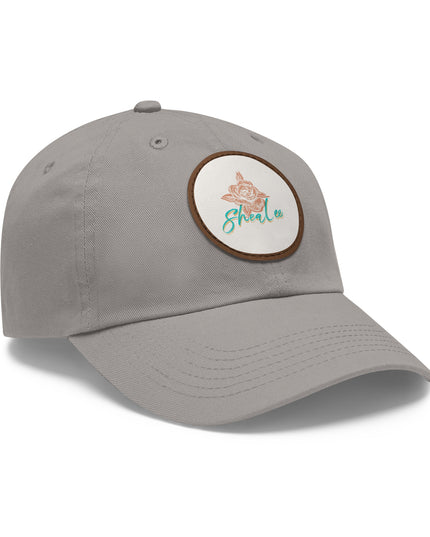 Stylish Dad Hat with Leather Rose Patch - Perfect Gift for Men & Women