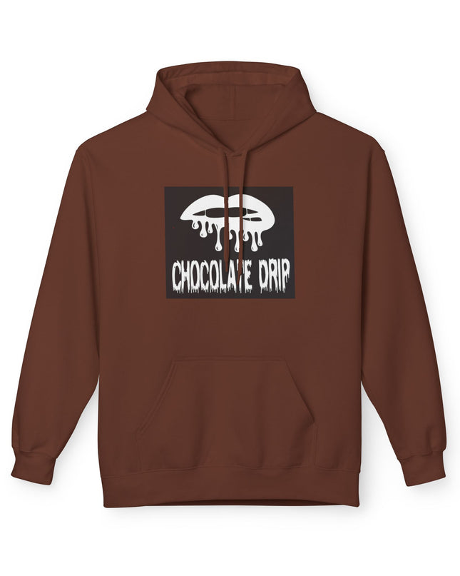 Chocolate Drip Hoodie — Retro Dripping Lip Graphic Sweatshirt