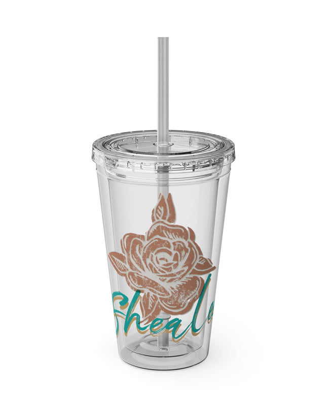 SheaLeeTumbler with Straw- Customizeable