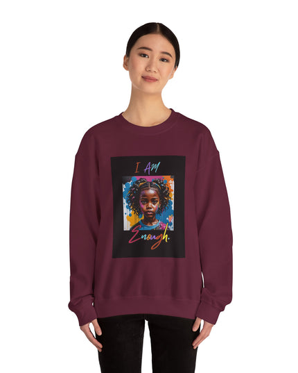 'Little Black Girl i am enough Crewneck Sweatshirt