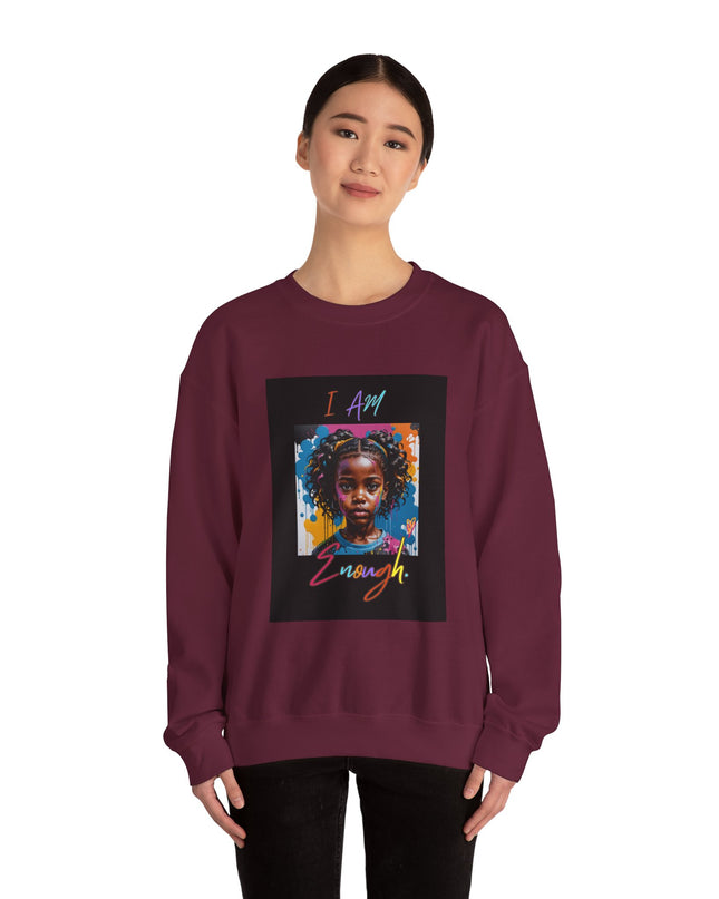 'Little Black Girl i am enough Crewneck Sweatshirt