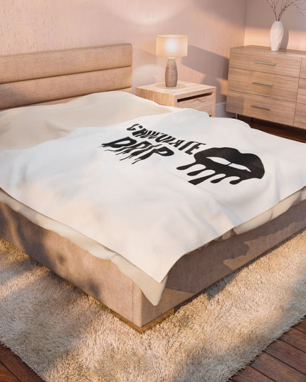 Chocolate Drip Plush Blanket