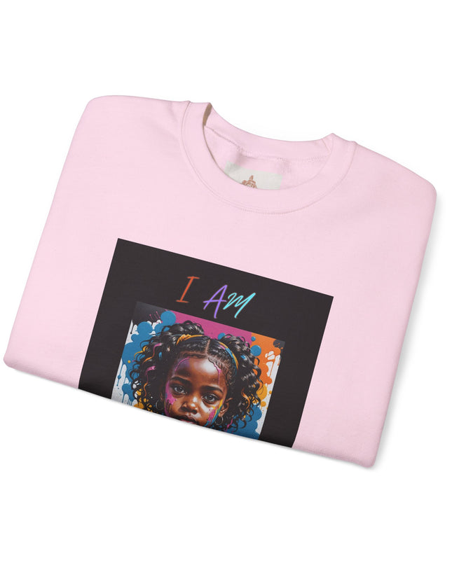 'Little Black Girl i am enough Crewneck Sweatshirt