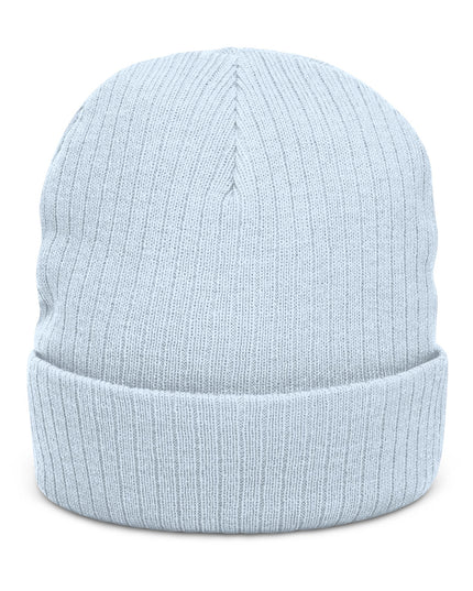 Chocolate Drip Ribbed Knit Beanie