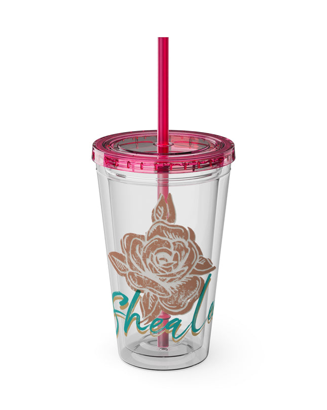 SheaLeeTumbler with Straw- Customizeable