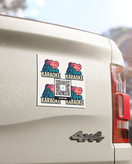 I Love Karaoke Car Magnet