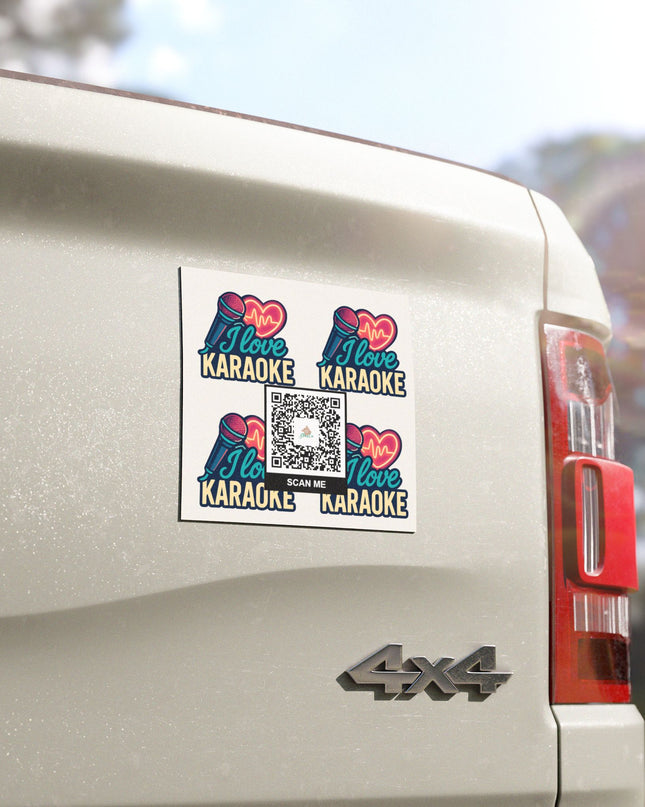 I Love Karaoke Car Magnet