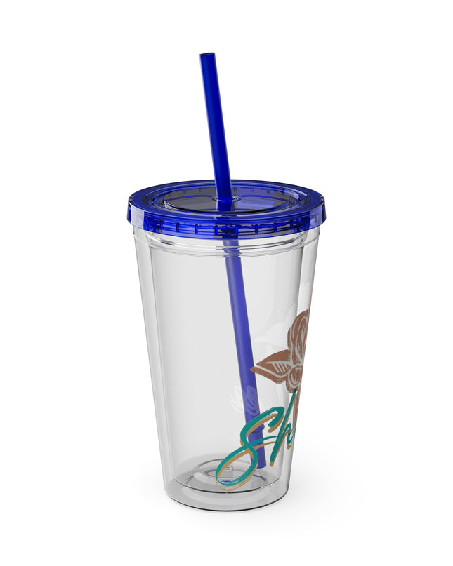SheaLeeTumbler with Straw- Customizeable