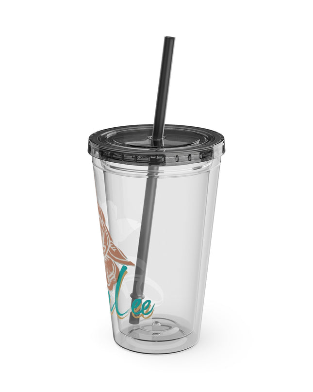 SheaLeeTumbler with Straw- Customizeable