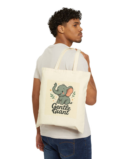 Gentle Giant Elephant Cotton Tote Bag