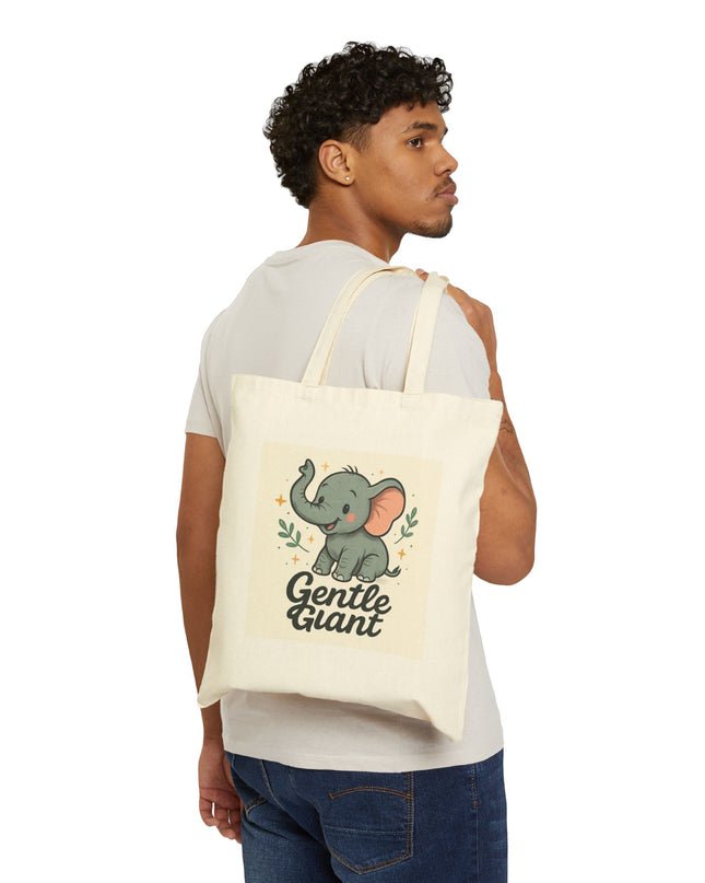 Gentle Giant Elephant Cotton Tote Bag