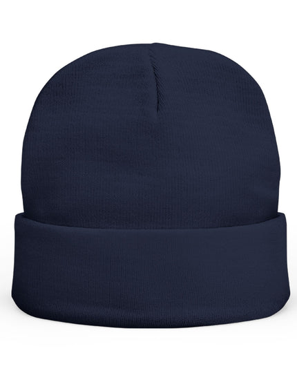 Embroidered Chocolate Drip Knit Beanie