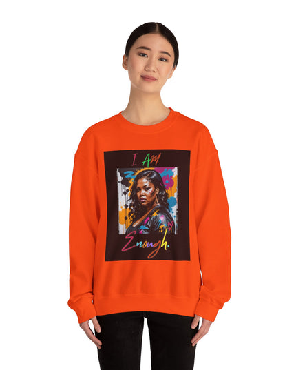 I Am Enough Artwork Crewneck Sweatshirt