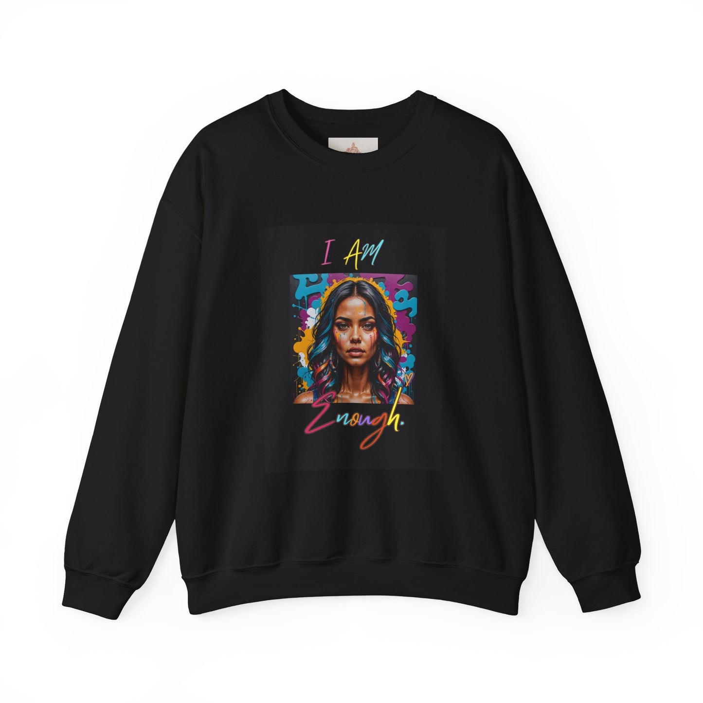 "Mi hermosa reina" 'I Am Enough' -Unisex Crewneck Sweatshirt