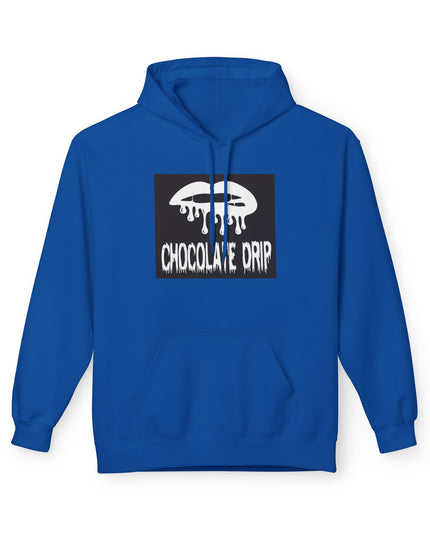 Chocolate Drip Hoodie — Retro Dripping Lip Graphic Sweatshirt